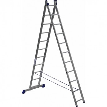 Двухсекционная универсальная алюминиевая двухсекционная лестница АЛЮМЕТ H2 5211